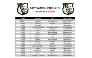 ⚪⚫ Programme du week-end des 12 et 13 Novembre