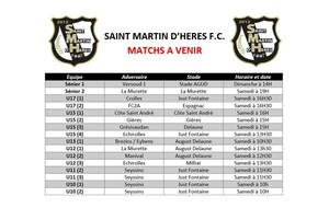 ⚪⚫ Programme du week-end des 28 et 29 Janvier