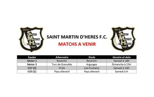 ⚪⚫ Programme du week-end des 04 et 05 Février