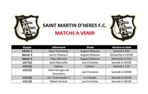 ⚪⚫ Programme du week-end des 18 et 19 Février