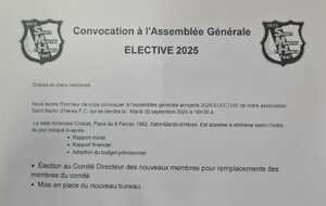 ⚪⚫ ASSEMBLÉE GÉNÉRALE DU SMH F. C.